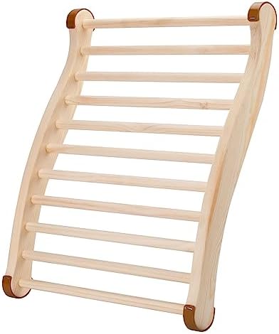 Ergonomic S-Curve Sauna Back Support