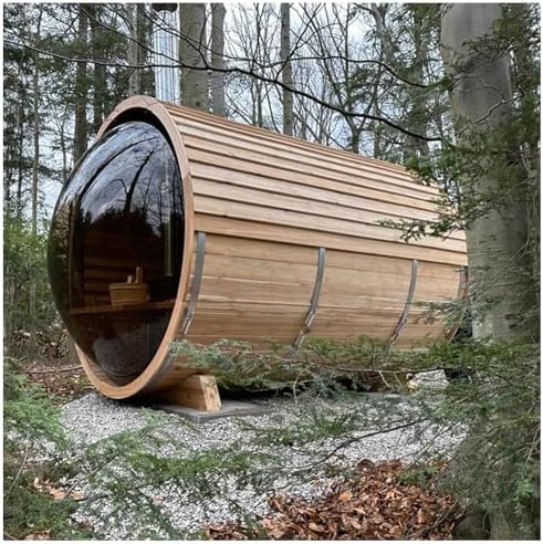 Panoramic Cedar Barrel Outdoor Sauna