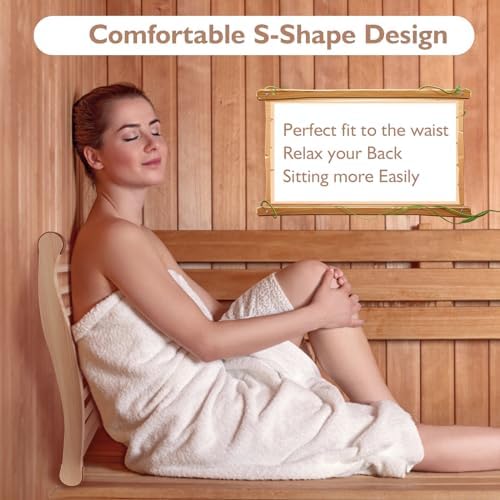 Ergonomic S-Curve Sauna Back Support