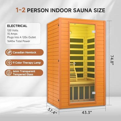 SpringSpa Hemlock Infrared Couple Pod